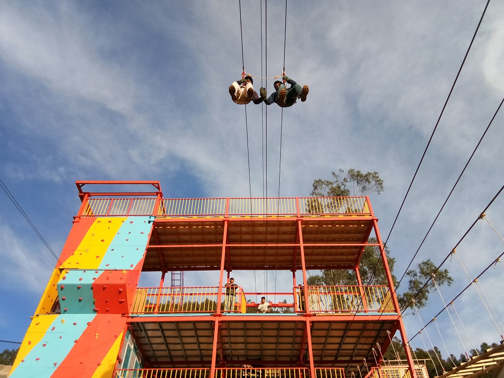 zip line setup